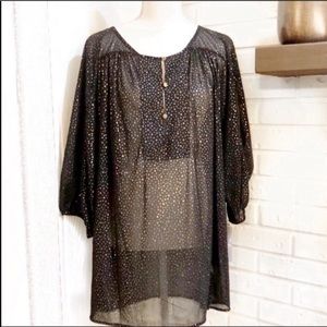 Jennifer Lopez Sheer Blouse, Size 1X